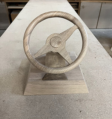 Menuiserie Taquet ile de France fabrication trophée bois open green du cœur