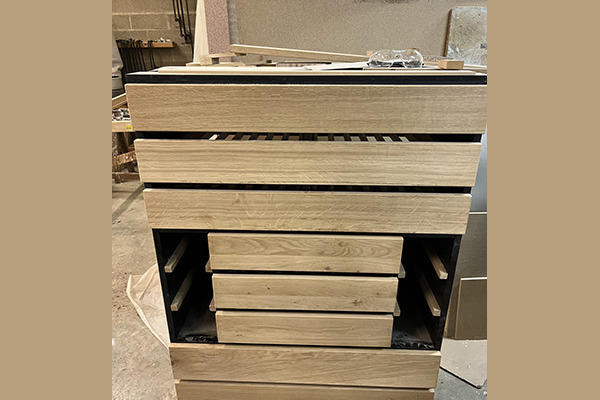 Menuiserie Taquet ile de France fabrication meuble bouteille